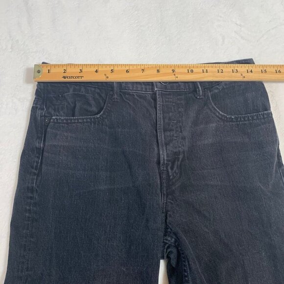 Alexander Wang black fade hidden button fly 003 100% cotton denim jeans - Picture 10 of 12
